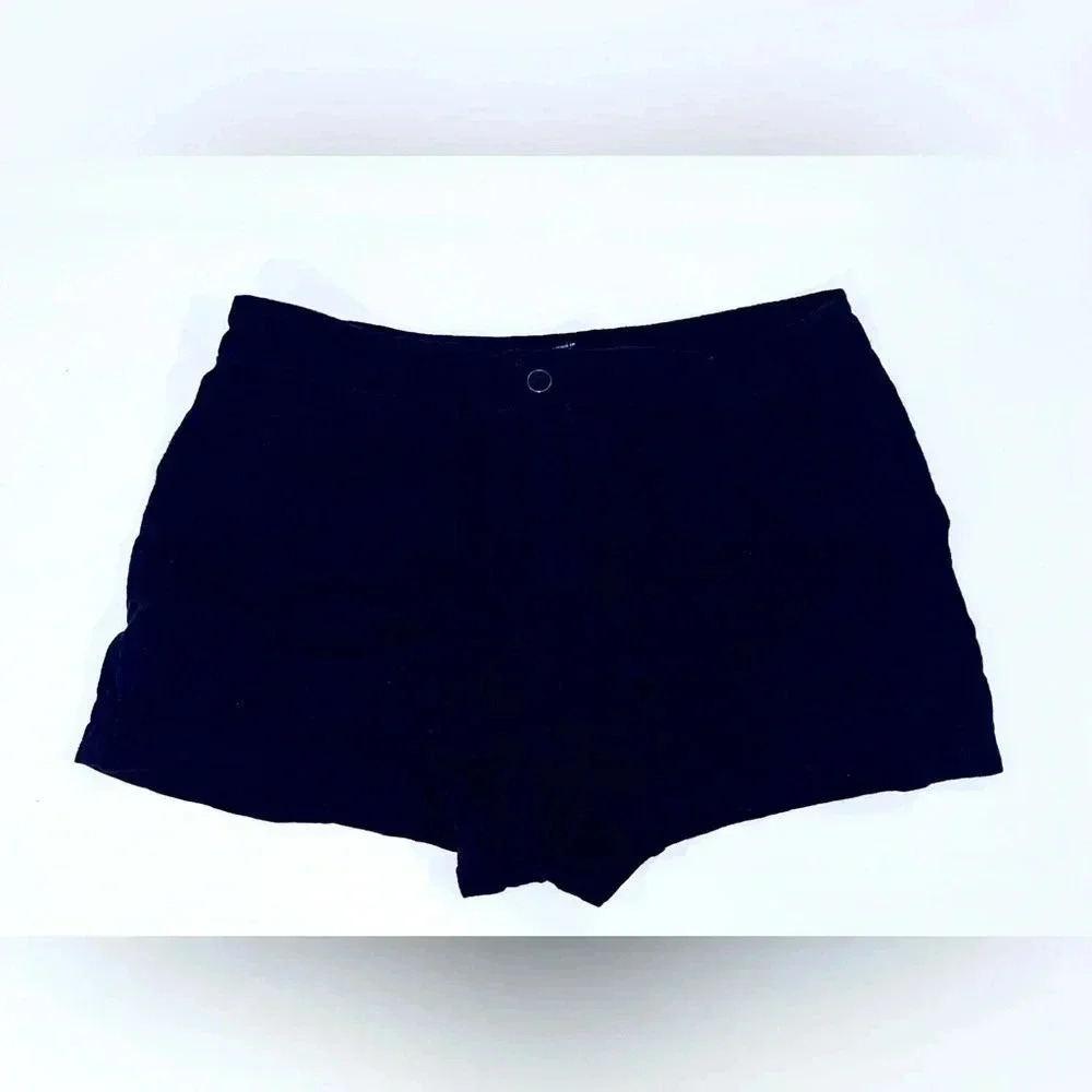 Navy linen blend shorts size 28